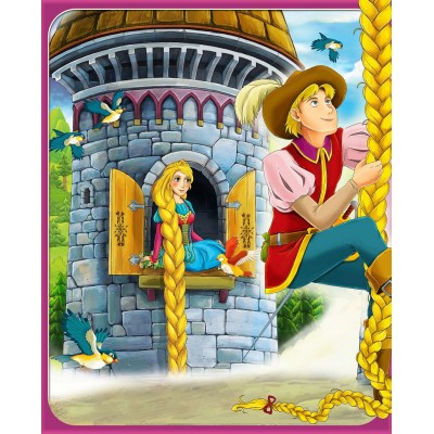 Rapunzel Karakterli 3 Boyutlu Duvar Kağıdı