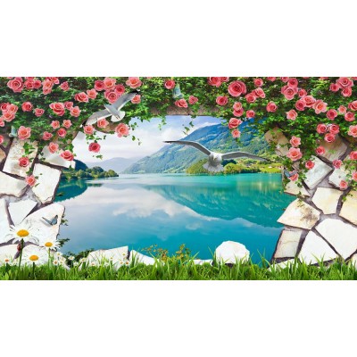 Manzara 3 Boyutlu Duvar Kağıdı 