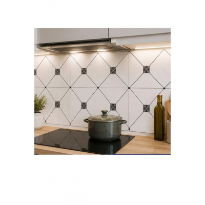 10 Adet 30x30cm Elvaro Seramik Desen Köpük Yapışkanlı Mutfak Banyo Wc Duvar Paneli Kağıdı CYCZT00215