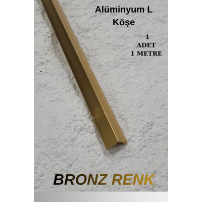 100cm 1 Adet Dekoratif Bronz 2cmx2cm L Köşe Duvar ÇItası Kapama Paslanmaz Alüminyum L Köşesi