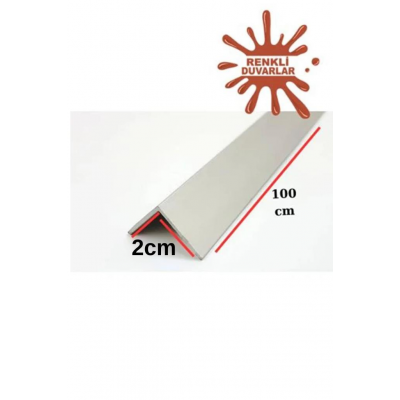 100cm ATC Alüminyum Beyaz L Köşe Duvar ÇItası Kapama Çıtası Duvar Lambirisi Paneli Kapama L Köşesi