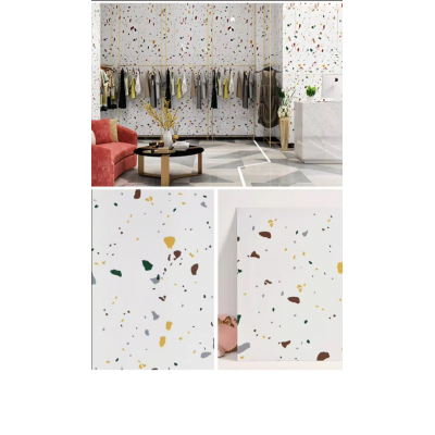 1m2 3 Adet 60X60cm Floor Benekli Yapışkanlı Zemin ve Duvar Kaplama Paneli Arkası Kauçuklu Pvc WC 609