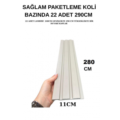 22 Adet 11cmx280cm Koli Bazında Taupe PVC Lambiri Ev Ofis Dekoratif PVC Lambiri Duvar Kağıdı Paneli