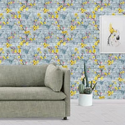 Kendinden Yapışkanlı 3D Şeftali Çiçeği Desen Duvar Kağıdı Paneli NW131