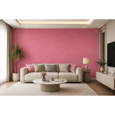 50x280cm Pembe Kendinden Yapışkanlı Isı Ve Ses Yalıtımını Destekler Boyanabilir Duvar Paneli Kağıdı