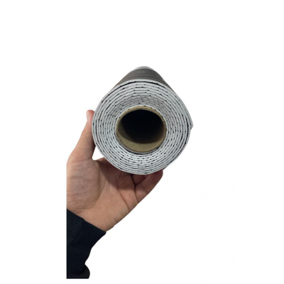 60cm x 280cm 1 Adet Kendinden Yapışkanlı Kömür Gri Lambiri Desenli Duvar Paneli Kağıdı GS8002