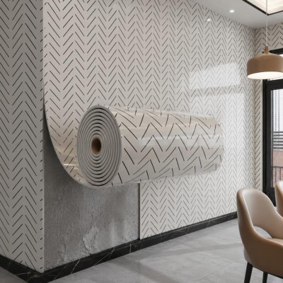 60cm x 3 Metre Tek Parça Mat Dokulu Yapışkanlı Duvar Paneli Kağıdı Silinebilir Salon Ofis CYCZT00172