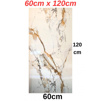 60cmx120cm Naturel Toprak Mermer Desenli Yapışkanlı Mutfak Banyo Köpük Duvar Paneli Kağıdı TX-016