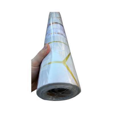 60cmx300cm Tek Parça Yapışkanlı Rulo Mermer Desenli Duvar Paneli Kağıdı Silinebilir CF-1008-RİVO