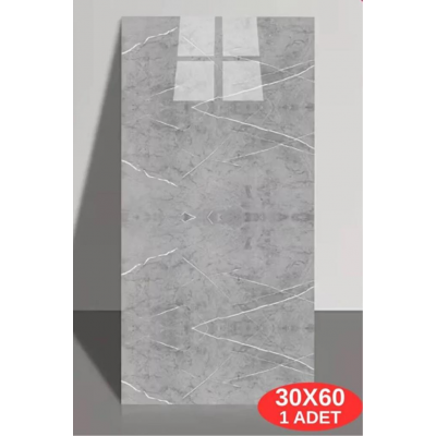 60x30cm Soft Taş Mermer Desen Yapışkanlı Köpük Karavan Prefabrik Banyo Wc  Duvar Paneli Kağıdı TX-058