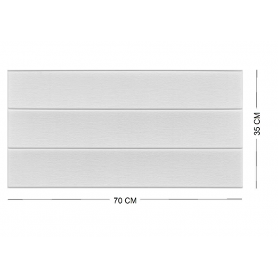 70x35cm(0,25m2) Kendinden Yapışkanlı  Beyaz Ahşap Kendinden Yapışkanlı Esnek Duvar Paneli  NW43