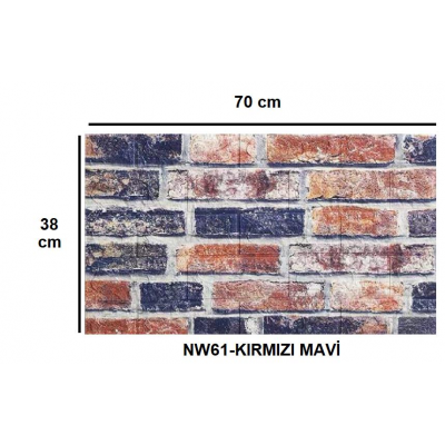 70x38cm 3d Lacivert Kiremit Tuğla Desen Kendinden Yapışkanlı Sünger Duvar Paneli Kağıdı 70x38cm 3d Lacivert Kiremit Tuğla Desen Kendinden Yapışkanlı Sünger Duvar Paneli Kağıdı