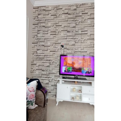 70x38cm Yapışkanlı 3D Tuğla TV Ünite Arkası Duvar Kağıdı Paneli NW116
