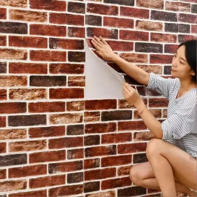 70x70cm 1 Adet Kendinden Yapışkanlı Çok Renkli Taş Tuğla Desen Salon Ofis Duvar Kağıdı Paneli NW149 70x70cm 1 Adet Kendinden Yapışkanlı Çok Renkli Taş Tuğla Desen Salon Ofis Duvar Kağıdı Paneli NW149