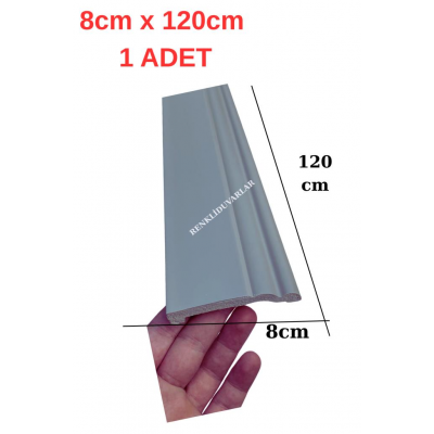 8cmx120cm Vizon Renk PVC Süpürgelik Suya Neme Dayanıklı PVC Parke Seramik Salon Mutfak Süpürgeliği