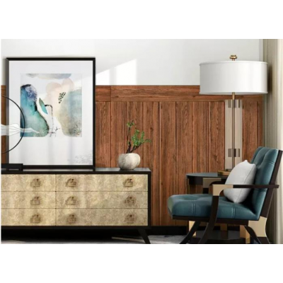 Ahşap Desen 3D Kendinden Yapışkanlı Salon Koridor Duvar Kağıdı Paneli NW84