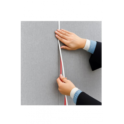 Beyaz Yapışkanlı 1 Adet 0.8mm x 280cm Duvar,Panel Mobilya Kenar Tablo Süpürgelik  Şeridi çıta