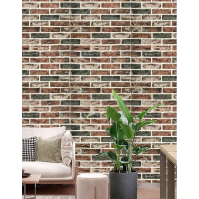 Kendinden Yapışkanlı 3D Tuğla Desen Sünger Duvar Paneli 70CMx70CM Karavan Salon Duvar Kağıdı Nw186