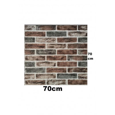 Kendinden Yapışkanlı 3D Tuğla Desen Sünger Duvar Paneli 70CMx70CM Karavan Salon Duvar Kağıdı Nw186