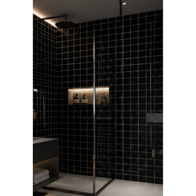 Kendinden Yapışkanlı 60cm x 3 Metre Rulo Siyah Kare Köpük Duvar Paneli Kağıdı CYCZT00157