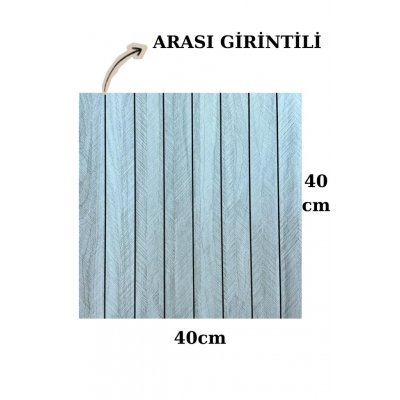 Kendinden Yapışkanlı Gri Girintili 3D Akustik Esnek Lambiri 40cmx40cm Duvar Paneli Kağıdı NW210