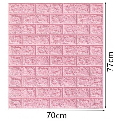 NW03 Pembe Tuğla Kendinden Yapışkanlı Yumuşak Esnek Duvar Paneli NW03 Pembe Tuğla Kendinden Yapışkanlı Yumuşak Esnek Duvar Paneli