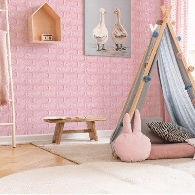 NW03 Pembe Tuğla Kendinden Yapışkanlı Yumuşak Esnek Duvar Paneli NW03 Pembe Tuğla Kendinden Yapışkanlı Yumuşak Esnek Duvar Paneli