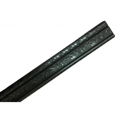 Siyah Motifli 4 Adet 8cm-115cm Yapışkanlı Çıta Çerçeve Süpürgelik